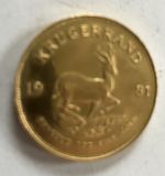 South Africa 1981 Gold Krugerrand  1oz Coin