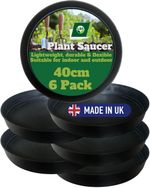 32 - 45cm Plant Pot Saucers Packs of 6 or 12 Indoor or Outdoor Plant Pot Saucers