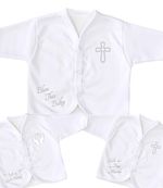 BabyPrem Premature Tiny Baby Boys Girls Clothes White Special Occasion Cardigan