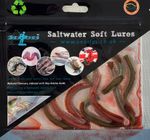 3" Ragworm Lures - Flavoured with Natural Ragworm Bait Oil GEL  Sea Fishing  LRF