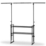 Vonyx 180.048 4ft DJ Deck Stand with Heavy Duty Overhead Lighting T Bar Kit
