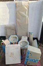 Vintage Armitage Shanks Pampas Green Bathroom Suite 1970s in Original Packaging!