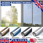 One Way Mirror Reflective Window Film Home Privacy Solar Tint Foil Glass Sticker