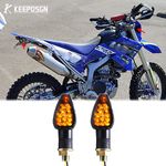2x 10mm LED Turn Signal Light Mini Indicators For Yamaha WR250R WR125 WR450F 500