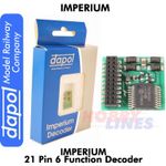 IMPERIUM1 - 21 Pin  6 Function DECODER Imperium 1 Dapol Model Railway