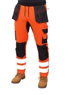 Mens Hi Viz Work Trousers Fleece Work Joggers Trousers comfortable Work  pant