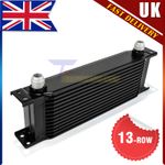 13 Row Universal Aluminum -10AN Engine Transmission Performance Oil Cooler Black