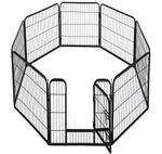 Extra Large Heavy Duty 8 Piece Puppy Dog Run Enclosure Pen Playpen 80X100cm XL