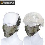 IDOGEAR Pilot Tactical Half Face Mask Airsoft Mask FAST Helmet Military Airsoft