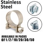 Mini Fuel Line Hose Clip Stainless Steel / Zinc Jubilee Clamp Petrol Pipe Diesel