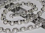 Sterling Silver Men's Gent's Heavy Patterned Belcher Chain 22 inch