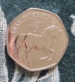 Gibraltar coin 50p pence 2026 Chinese Zodiac Year of the Horse Han symbol animal