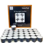 Tea Lights 8 Hour Long Burn Night Light Candles Unscented 50 Tealights 