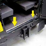 Rear Door Sill Step Trim Tread Plates for Land Rover Defender 90 110 Stainless