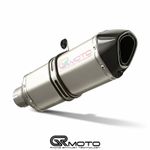 Titanium Exhaust Slip On 51mm 2" GRmoto HEX STYLE (link pipe not included)