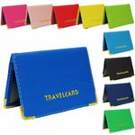 PU Leather Travel Bus Pass Holder Oyster Wallet Rail Card Cover Case