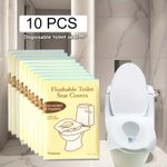 10x pcs Toilet Seat Covers Disposable Paper Hygienic Flushable Travel Pocket