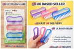 Plastic Nail Brushes – Soft Hand Scrubbing & Nail Cleaning Tools (3pcs)