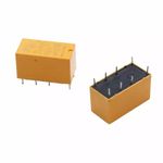 HK19F SubMini PCB Relays  3V 5V 9V 12V 24VDC Coils 1A DPCO/DPDT Contacts