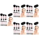 Durable Plastic Travel Makeup Brushes Mini Brush Kit for Eyeshadow Blush