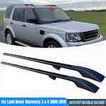FOR LAND ROVER DISCOVERY 3 4 ROOF RAILS BARS FULL LENGTH BLACK OEM STYLE 05-2018