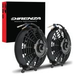 DIRENZA 9" PAIR 12V 80W CAR ENGINE HIGH FLOW COOLING RADIATOR INTERCOOLER FANS