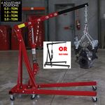 2 Ton Engine Lift Crane Hydraulic Folding Home/Workshop/Garage Hoist Stand Jack