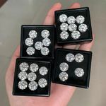 Wholesale 0.7mm-18mm Round Loose Moissanite Stone D VVS1 Gemstones for Jewelry
