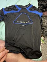 Kooga Men's IPS  Rugby Vest Black/ Blue , Size L New 48 cm pit to pit 
