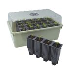 Garland 28 Cell Seed Tray Propagator – 12cm Deep Root Trainer, Ventilated Lid UK