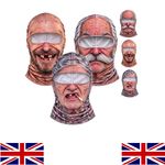 3D Funny Face Ski Mask Balaclava Motorcycle Cycling Outdoor Winter Face Cover