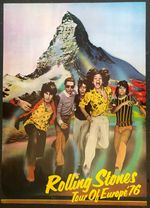 Rolling Stones 1976 European Tour  Poster Large Wall A1 Size