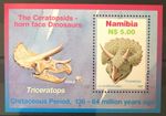 1997 Namibia Triceratops Mini Sheet MS738 MNH