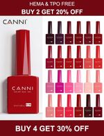 CANNI Hema Free Nail Gel Polish Soak Off UV LED Nail Varnish Top Base Coat 9ML