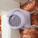 Battery 360° PIR Motion Sensor LED Outdoor White Security Wall Welcome Light