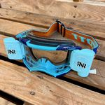 SCOTT FURY ROLL-OFF MOTOCROSS ENDURO GOGGLES RNR 48MM WVS - BABY BLUE / ORANGE