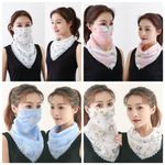 Anti-UV Sunscreen Face Mask Thin Sleeves Mask Sleeves Set  Women's