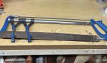 Complete Mitre guide and slider saw. Vintage type solid metal.