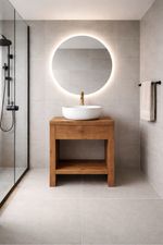 Solid Wood Bathroom Vanity Sink Unit Freestanding Washstand Farmhouse Cabinet