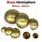 Brass Hemisphere Ø6-400mm Hollow Half Ball Railing End Cap Ornament Decor Crafts