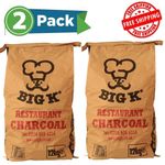 Big K Chilla-Grilla Restaurant Grade Charcoal, Lumpwood Charcoal 12 kg Pack Of 2