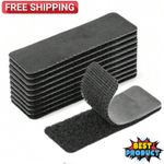 20pcs Fastening Tape Self Adhesive Heavy Duty Sticky Strip Sew On Tape Hook Loop
