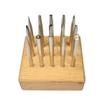 15-Piece Repoussé Punch Set - Jewelry Making Metal Forming Metalsmith Tools