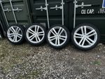 Twin-5 Silver  Alloy Wheels & tyres Transporter T5/T6- 20x9 5x120 Load Rated