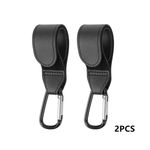 2x Leather Buggy Clips Pram Hooks For Bags Baby Pushchair Clips Stroller Hooks