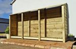 Log Store 4ft/6ft - Width 3350mm x Height 1260 / 1800mm x Depth 810mm - Storage