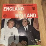 England v Holland Official Programme International Friendly 1970s