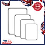 Baking Tray Set of 4, Stainless Steel Oven Tray Set