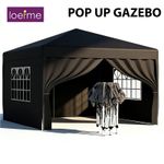 Gazebo Pop-up Heavy Duty Outdoor Marquee Waterproof Canopy Sunshade With Sides