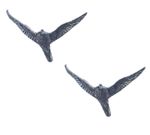2 x Falcon In Flight Handcrafted From English Pewter Lapel Pin Badges TSB-B48